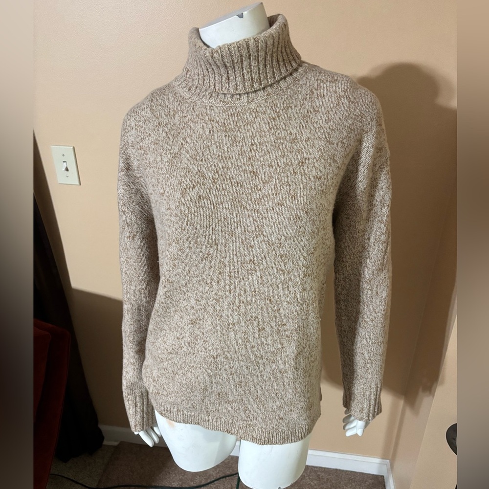 Jenni Kayne Beige Turtleneck Sweater